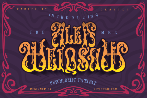 Alea Weiqsaw Font: A Display Typeface for Editorial Character