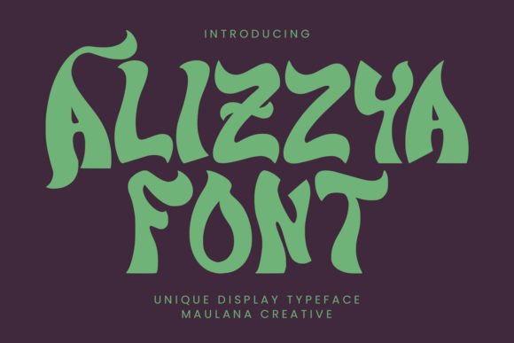 Alizzya: A Wavy Display Font for Editorial Personality
