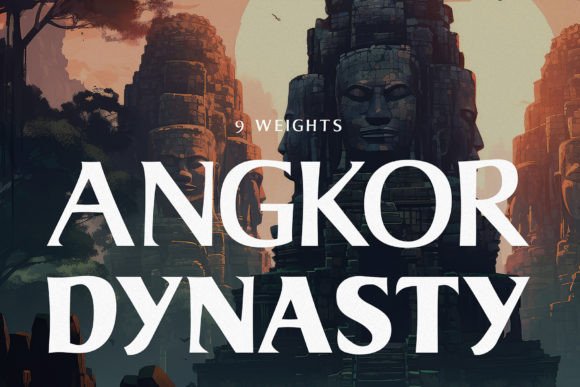 Angkor Dynasty: A Serif Display Font for Editorial Elegance