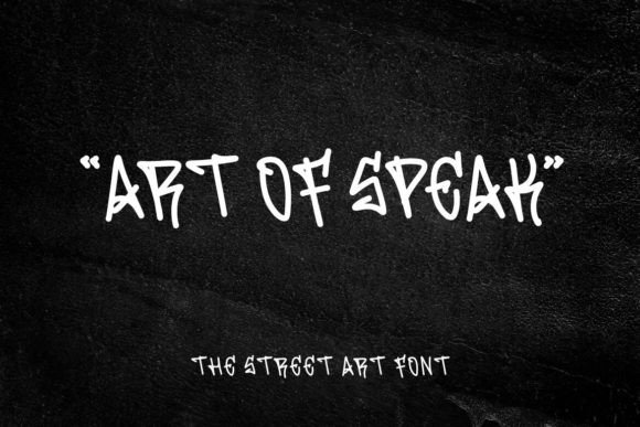 Art of Speak Font for Bold, Street-Style Campaigns