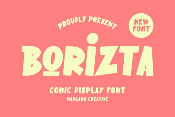 Borizta: A Bold, Playful Display Font for Creative Projects