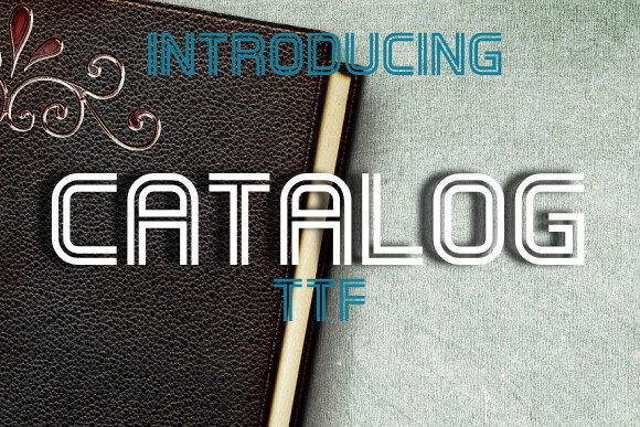 Catalog: A Modern Multilined Typeface for Editorial Design