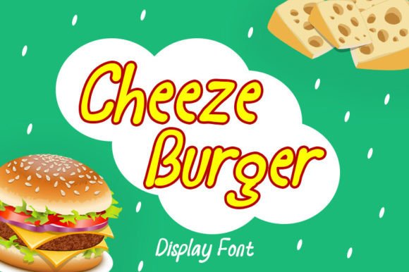 Cheeze Burger Display Font for Playful Digital Branding