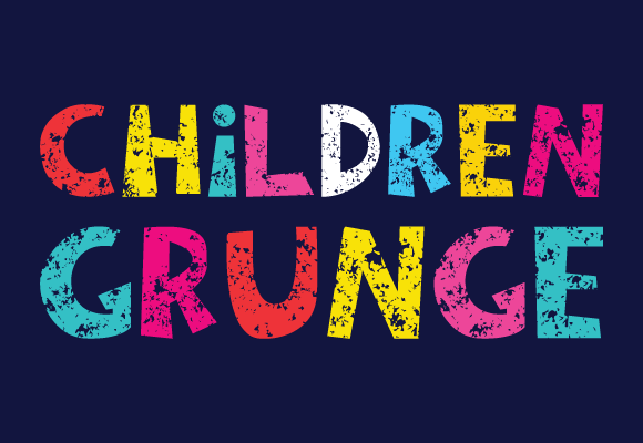 Children Grunge Font for Friendly Business Brands