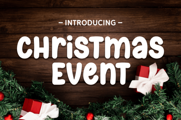 Christmas Event Font for Festive Handmade Projects