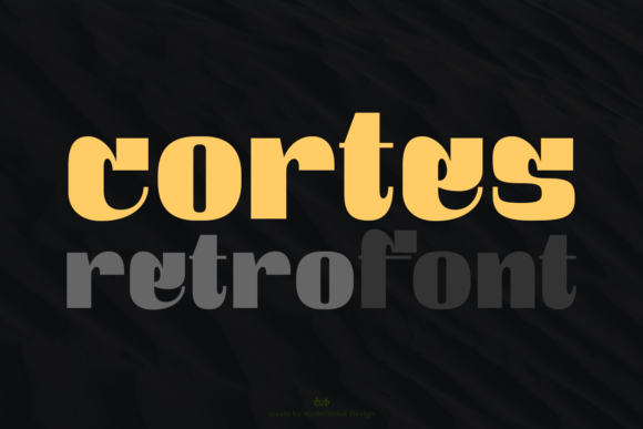 Cortes: The Retro Display Font for Bold Marketing Campaigns