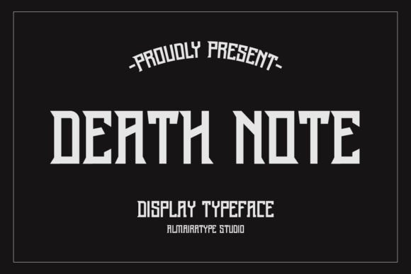 Enhance Your Brand with Death Note: A Modern Display Font