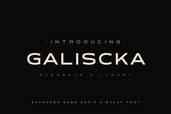 Galiscka: An Elegant Display Font for Modern Editorial Design