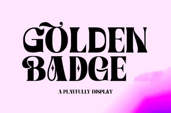 Golden Badge: A Luxurious Font for Elegant Branding Projects