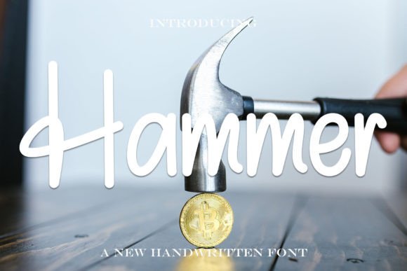 Hammer Handwritten Font for Distinctive Campaign Typography