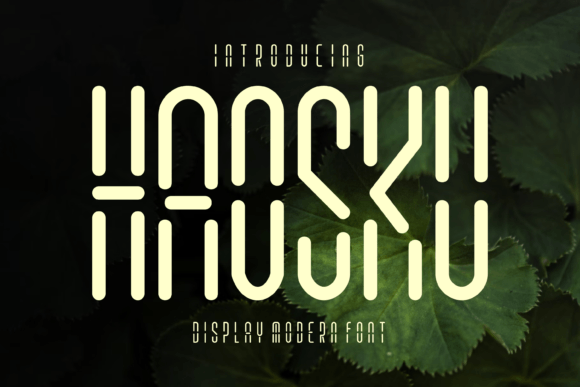 Haosku: A Modern Display Font for Creative Makers