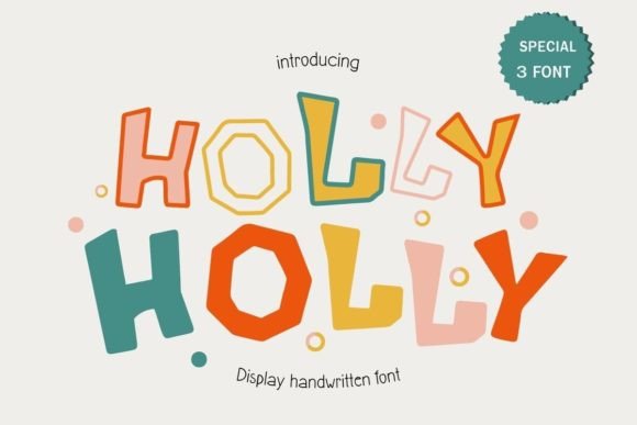 Holly Font: Romantic Display Fonts for Small Business Branding