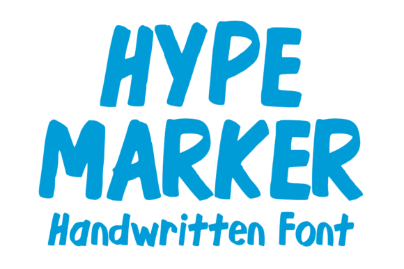 Hype Marker Font for Handcrafted Brand Identity