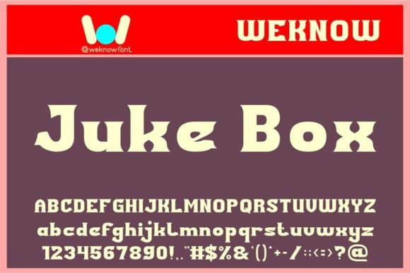 Juke Box Display Font for Bold Headlines and Brand Identity
