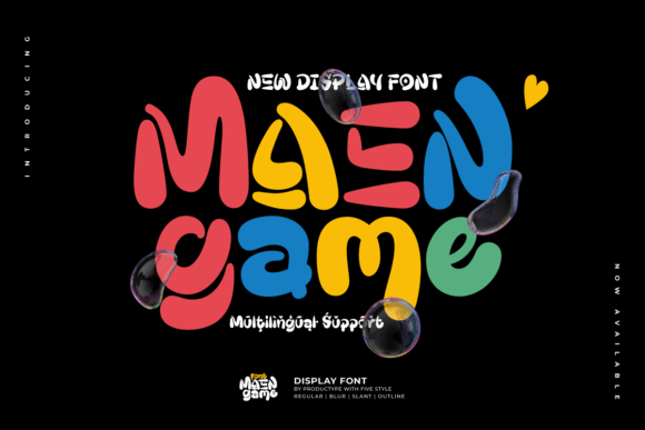 Maengame: A Fun and Powerful Display Font for Designers