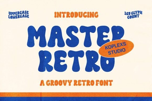 Master Retro: A Vibrant Font for Nostalgic Editorial Design