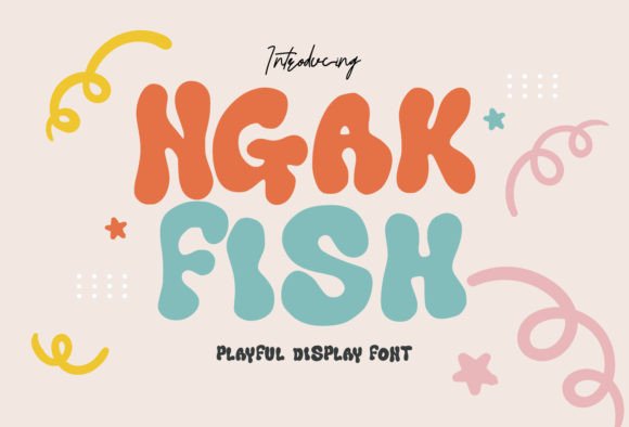 Ngak Fish: A Playful Display Font for Joyful Digital Branding