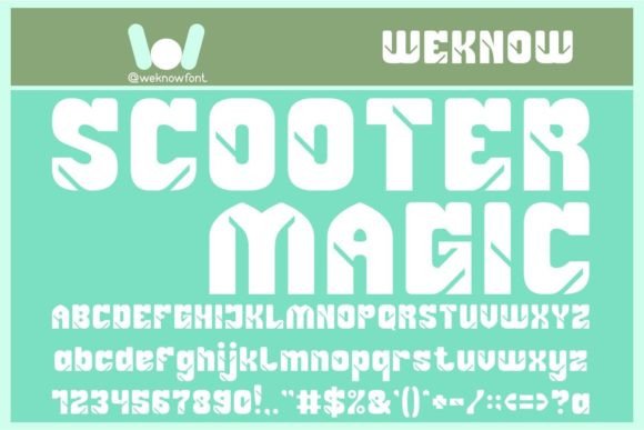 Scooter Magic: A Fancy Display Font for Campaign Creativity