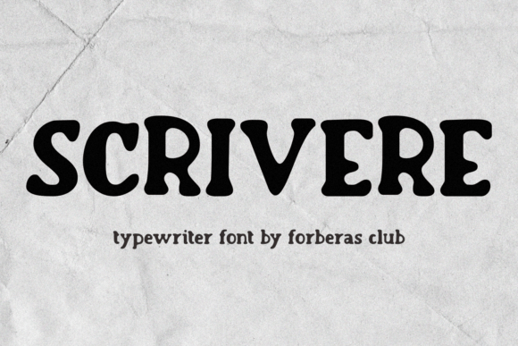 Scrivere Display Font for Small Business Branding