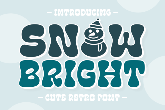 Snow Bright Display Font for Whimsical Branding