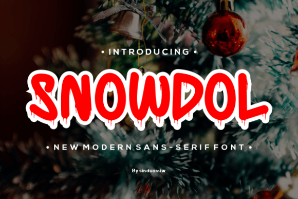 Snowdol: A Modern Whimsical Display Font for Digital Designers