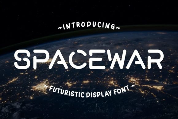 Spacewar Display Font for Cosmic Craft Projects