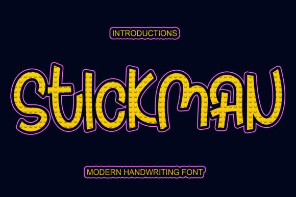 Stickman Font: A Sweet Handwritten Script for Joyful Branding