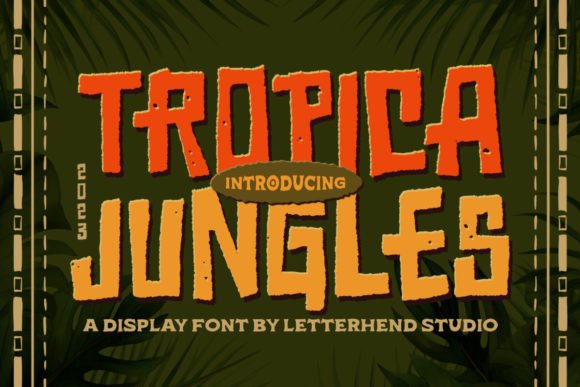 Tropica Jungles Display Font for Bold Brand Visuals