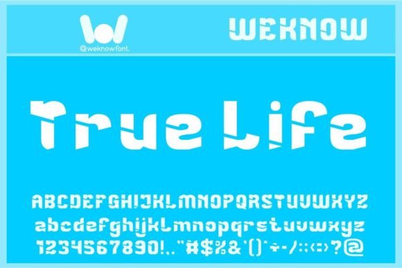 True Life: A Techno-Scifi Display Font for Editorial Impact