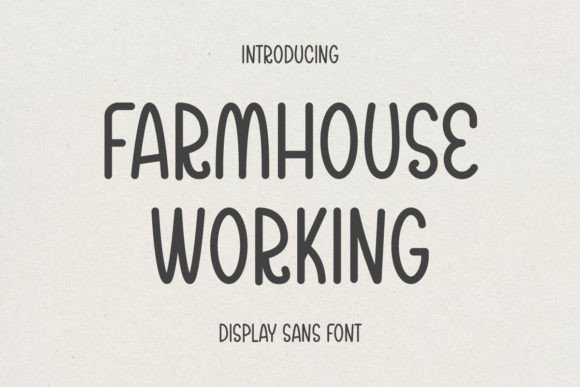 Using Farmhouse Working Font for Branding and Visual Identity Projects
