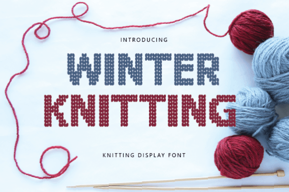 Winter Knitting Font: A Cozy Typographic Choice for Editorial Projects